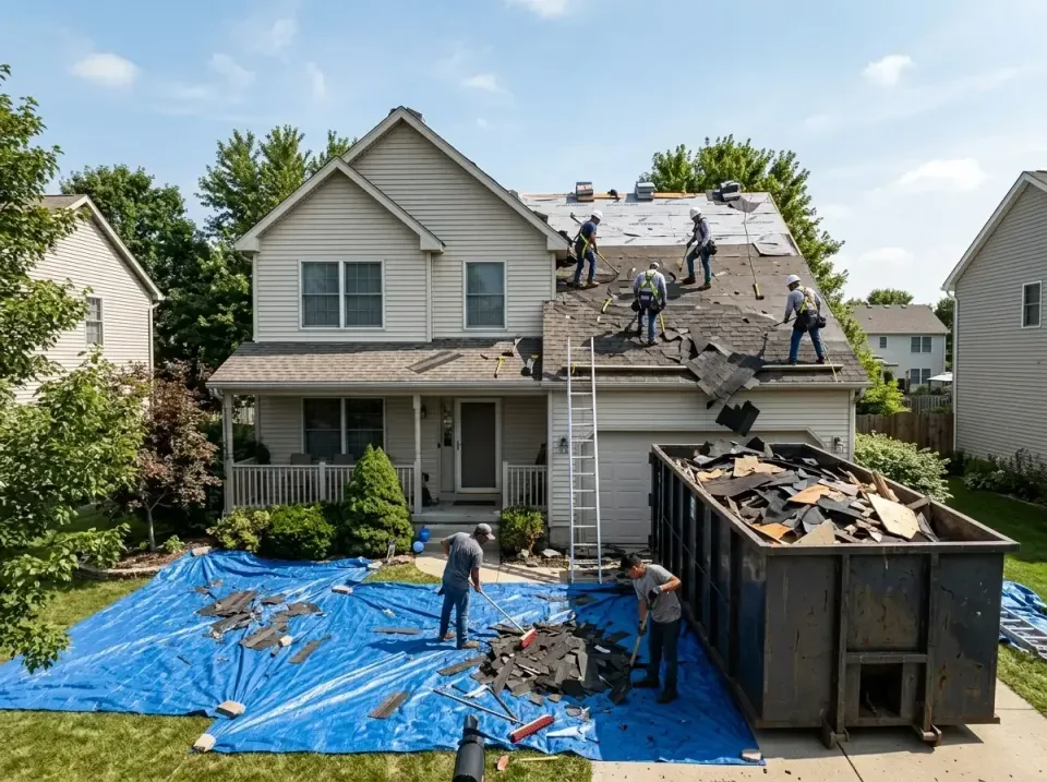 roof-replacement-debris-remova-004 — frequently asked questions, Cheapest Dumpster Rentals in Oak Ridge North, TX